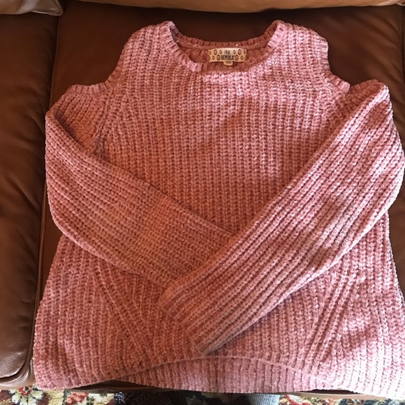 Pink Republic Other - Cold Shoulder Chenille Sweater - M